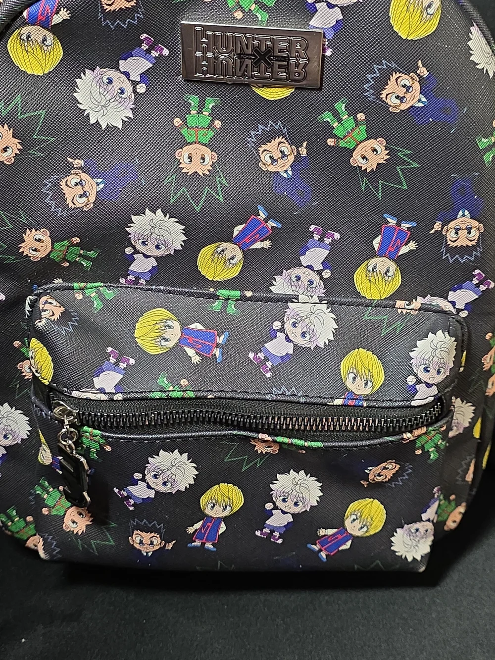 Hunter x Hunter Black Character Print Mini Backpack